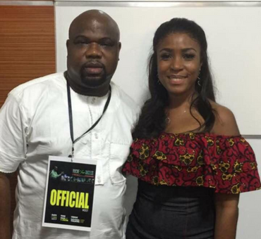With a Popular Blogger, Linda Ikeji, in Lagos State